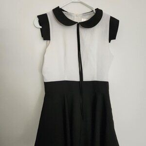 Summer Mini Dress with Peter Pan Collar